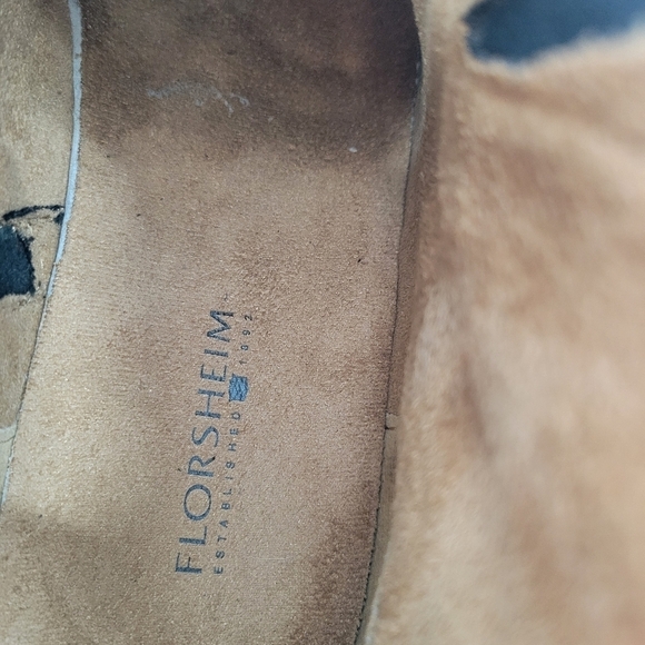 Men Florsheim Black Midtown Plain‎ toe zipper Boots Size 10
